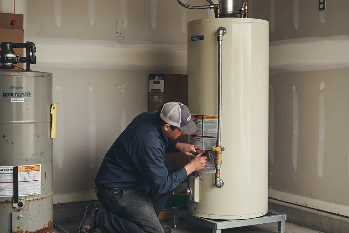 Water heater and shutoff valve replacement in La Vista